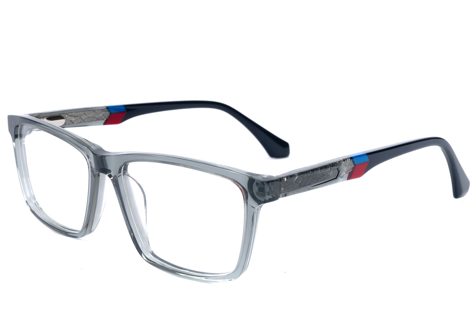 Bicchieri rettangolari in acetato grigio #BS2607-0950