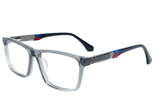 Lunettes rectangulaires en acétate gris #BS2607-0950