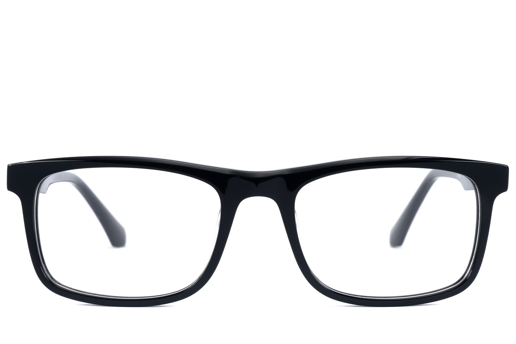 Rectangular Black Acetate Glasses #BS2607-0953