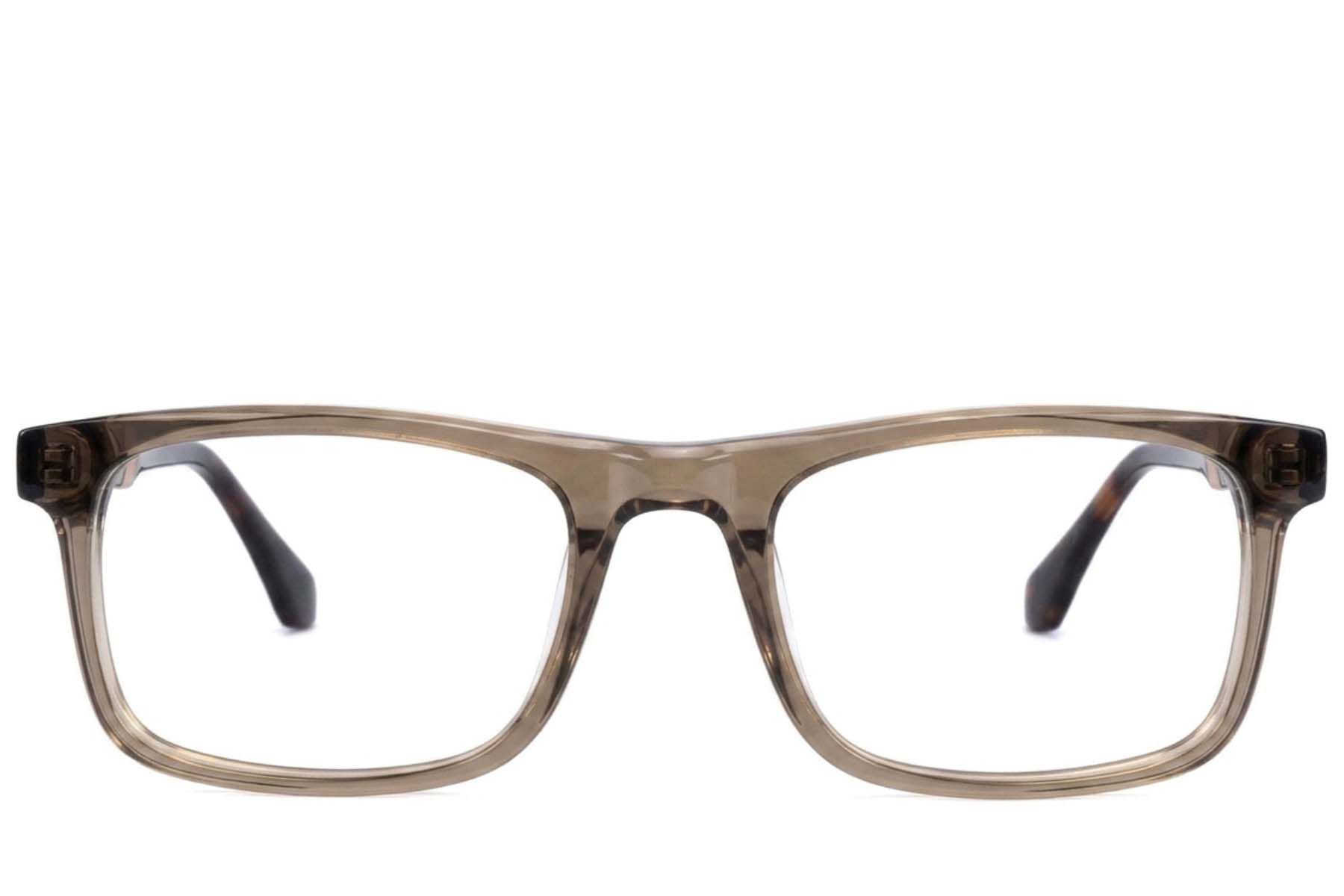 Rechteckige braune Acetatgläser #BS2607-0954