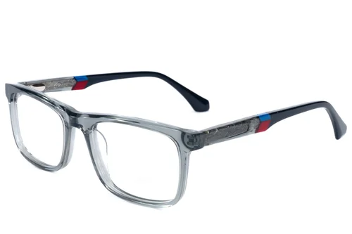 Lunettes rectangulaires en acétate gris #BS2607-0955