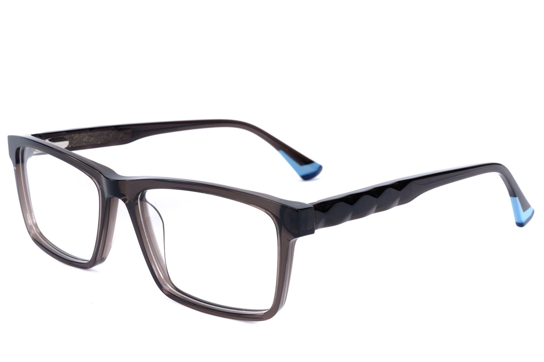 Vasos rectangulares de acetato gris #BS2607-0960
