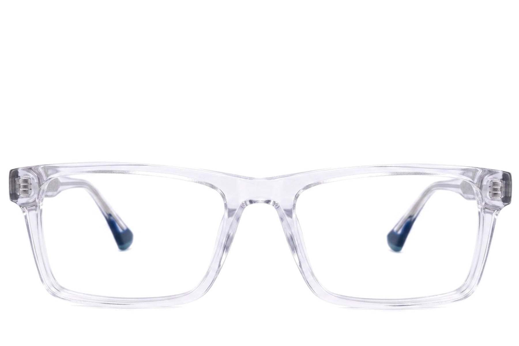 Rectangular Transparent Acetate Glasses #BS2607-0962