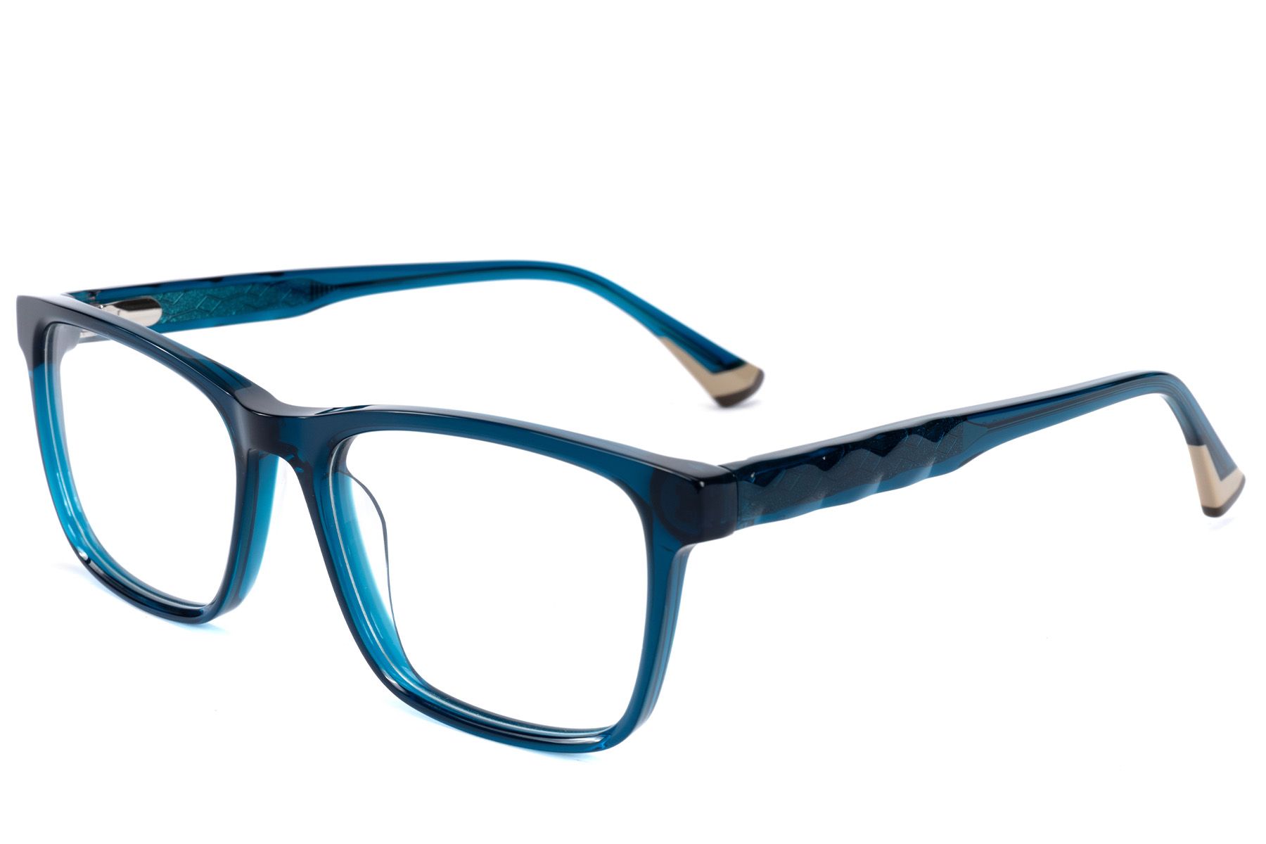 Bicchieri ovali in acetato blu #BS2607-0964