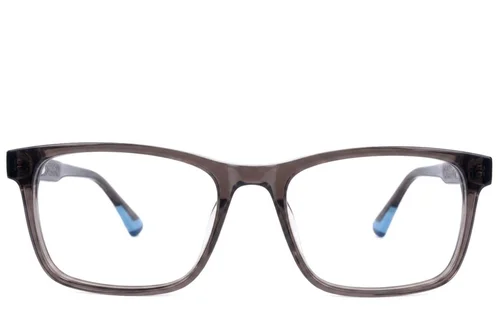 Lunettes ovales en acétate gris #BS2607-0965