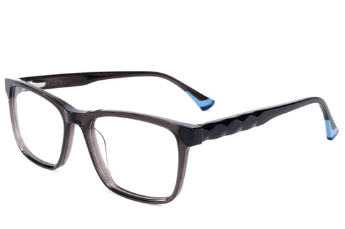 Lunettes ovales en acétate gris #BS2607-0965