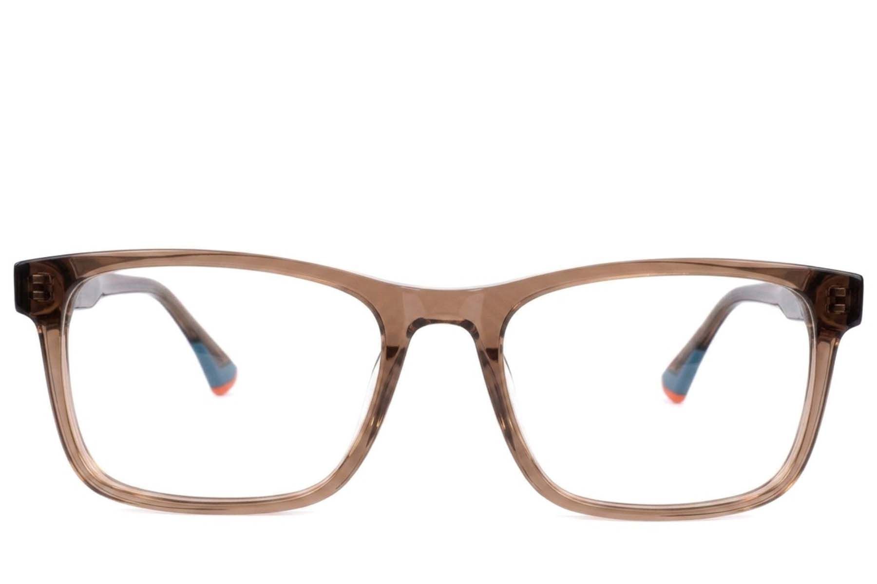 Oval Brown Acetate Glasses #BS2607-0966