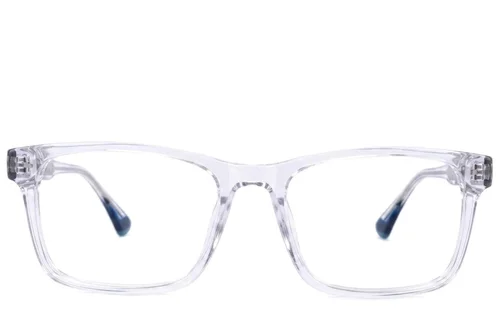 Verres ovales en acétate transparent #BS2607-0967