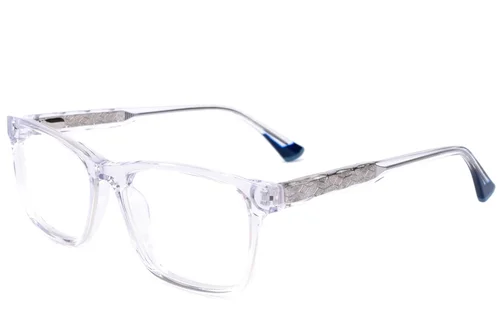 Verres ovales en acétate transparent #BS2607-0967