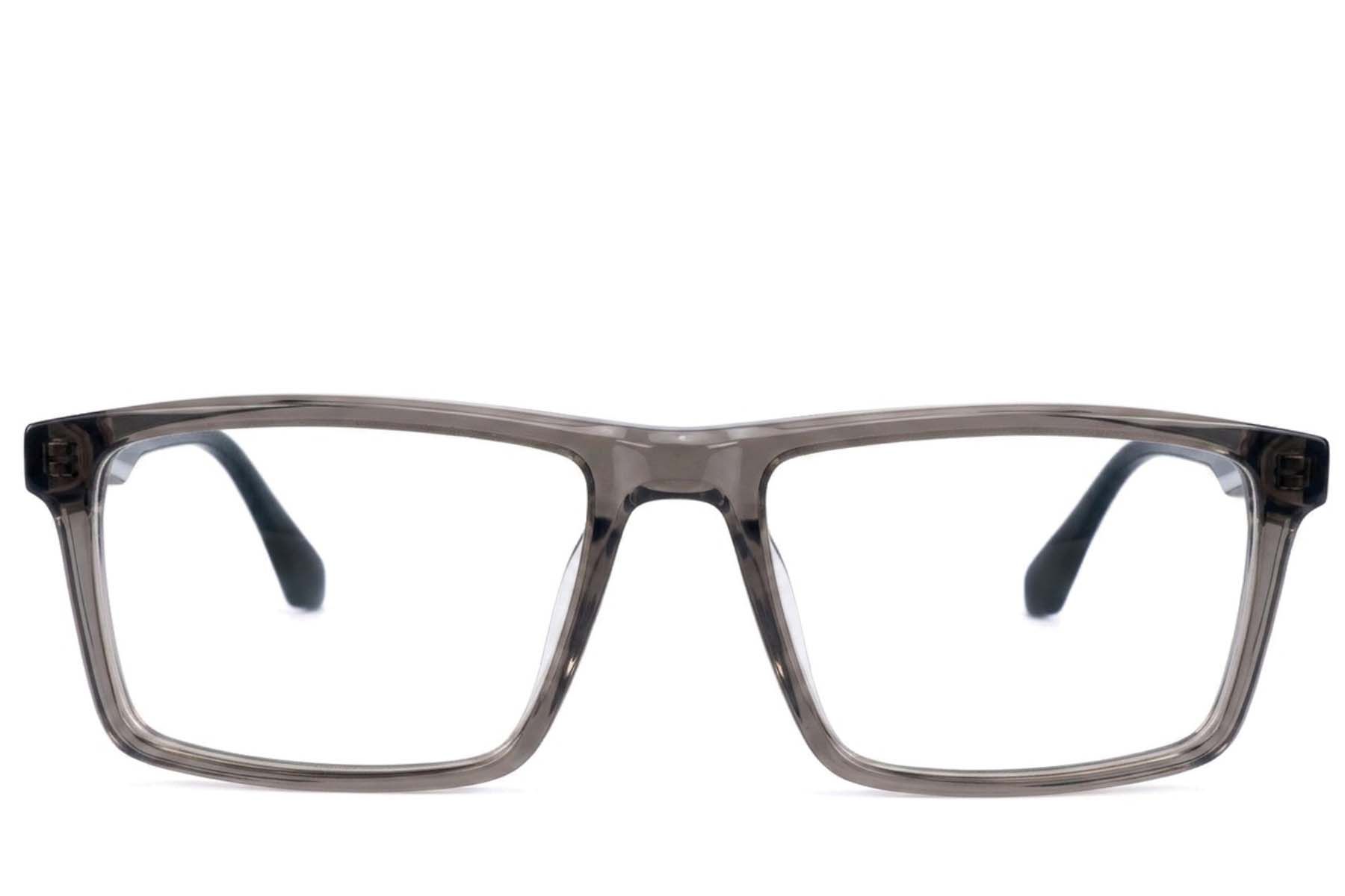 Vasos rectangulares de acetato gris #BS2607-0969