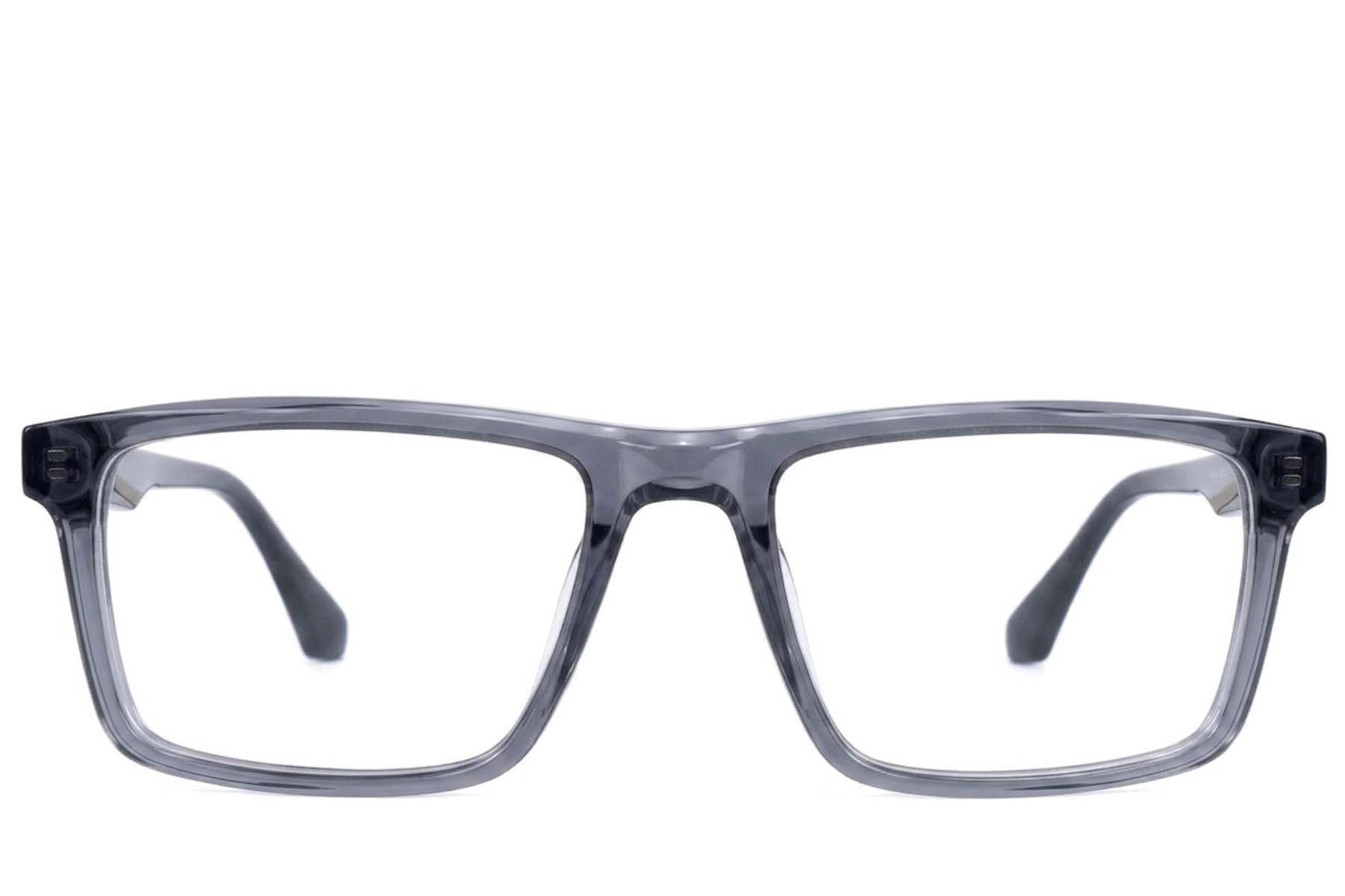 Vasos rectangulares de acetato gris #BS2607-0972