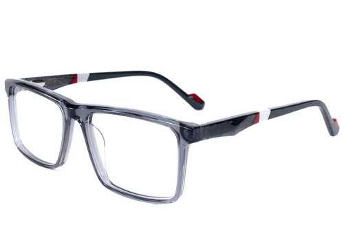 Lunettes rectangulaires en acétate gris #BS2607-0978
