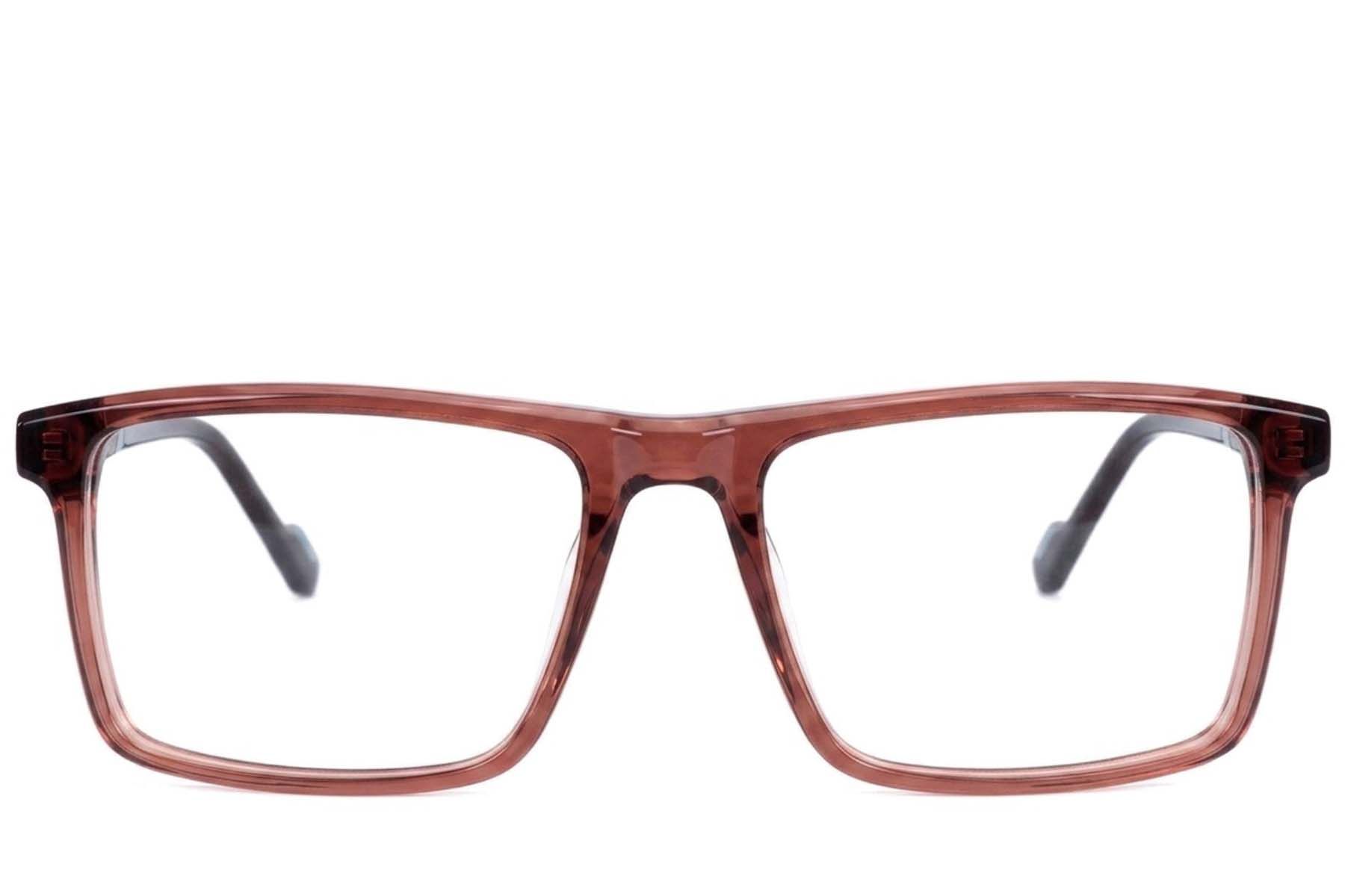 Rectangular Brown Acetate Glasses #BS2607-0979