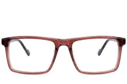 Lunettes rectangulaires en acétate brun #BS2607-0979