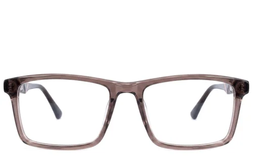 Lunettes rectangulaires en acétate brun #BS2607-0982