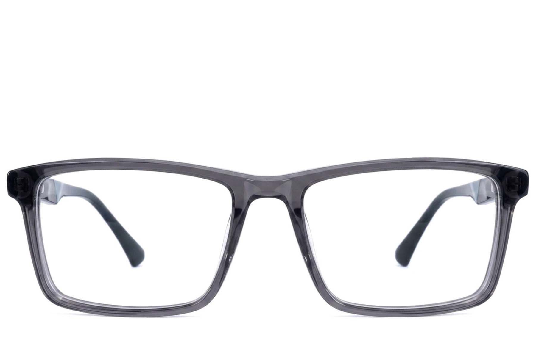 Lunettes rectangulaires en acétate gris #BS2607-0984