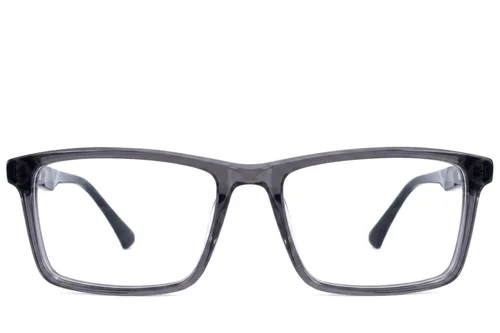 Lunettes rectangulaires en acétate gris #BS2607-0984