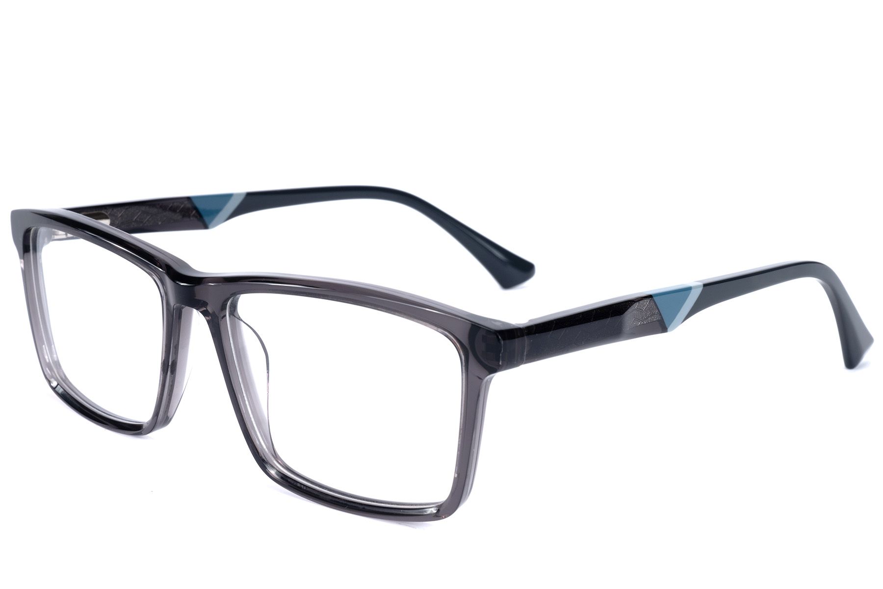 Bicchieri rettangolari in acetato grigio #BS2607-0984