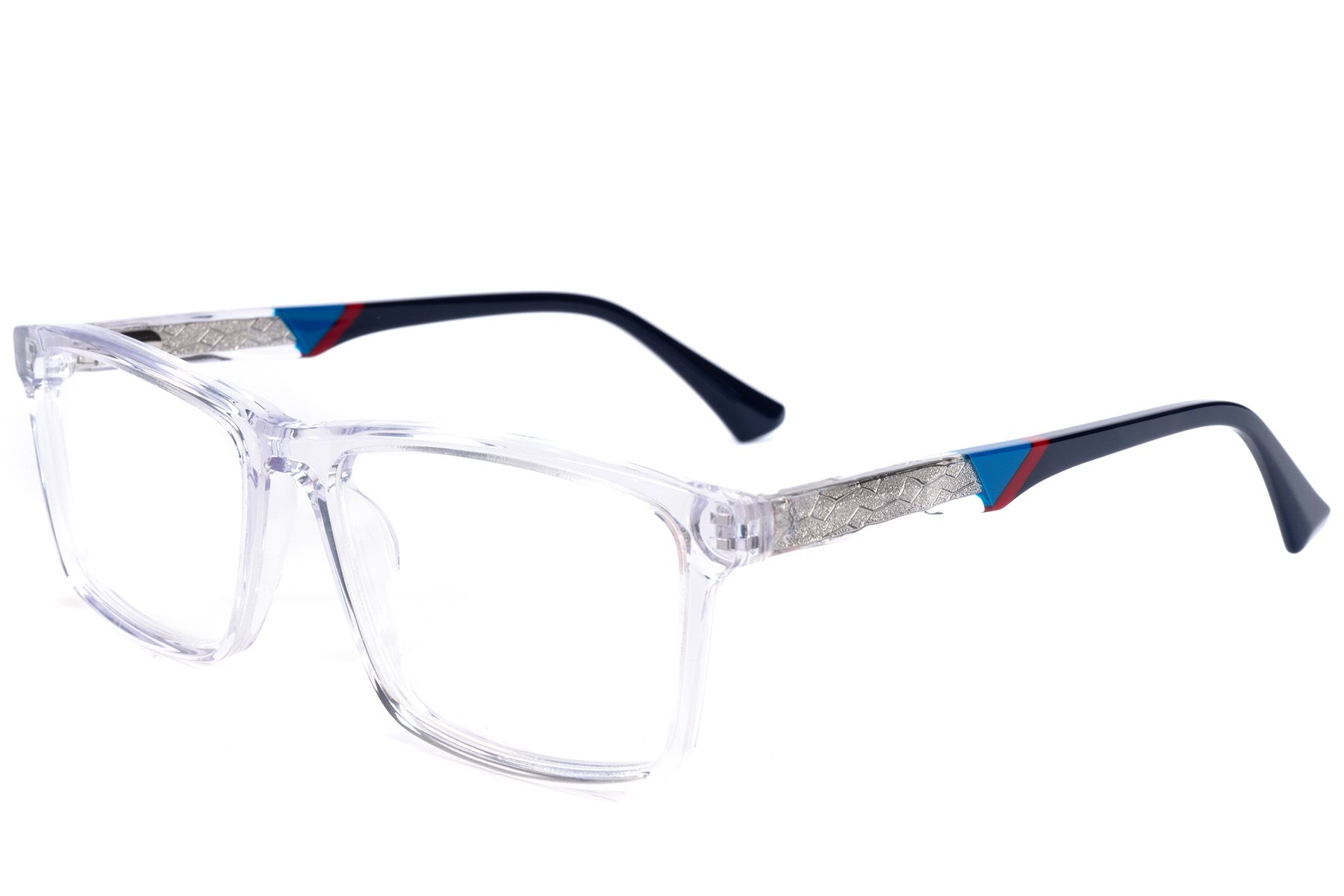 Rectangular Transparent Acetate Glasses #BS2607-0985