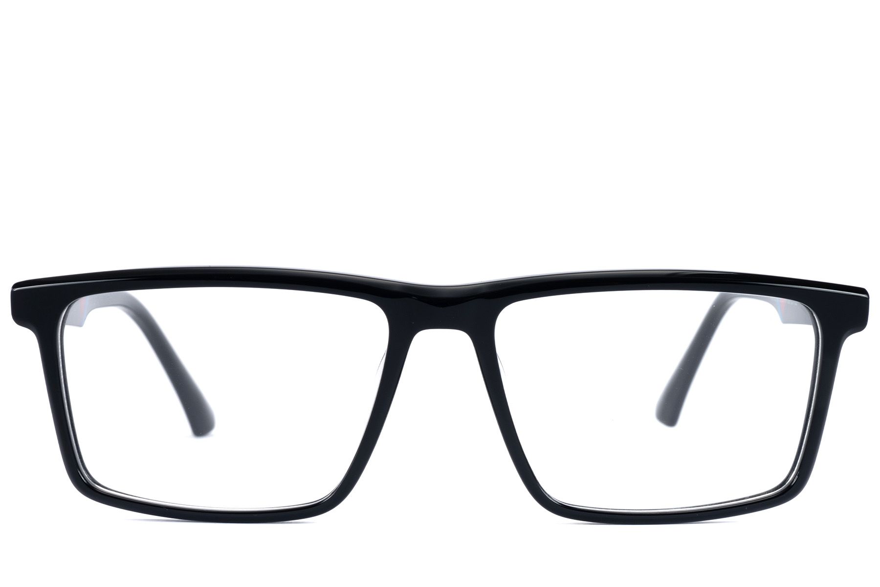 Rectangular Black Acetate Glasses #BS2607-0986