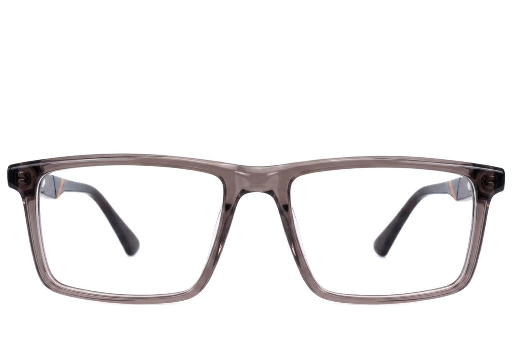 Rectangular Brown Acetate Glasses #BS2607-0987