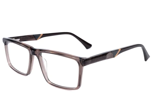 Lunettes rectangulaires en acétate brun #BS2607-0987