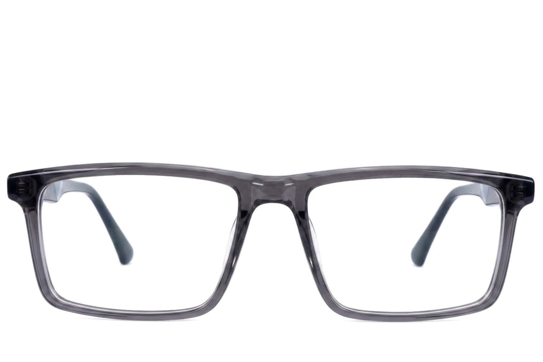 Vasos rectangulares de acetato gris #BS2607-0989
