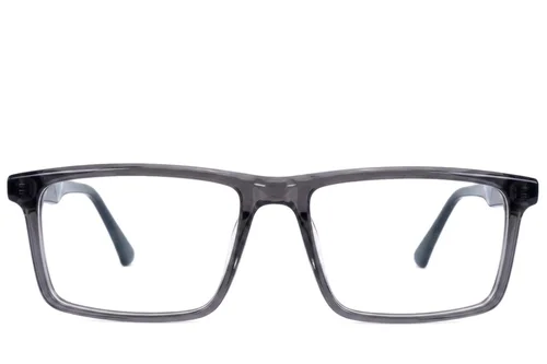 Lunettes rectangulaires en acétate gris #BS2607-0989