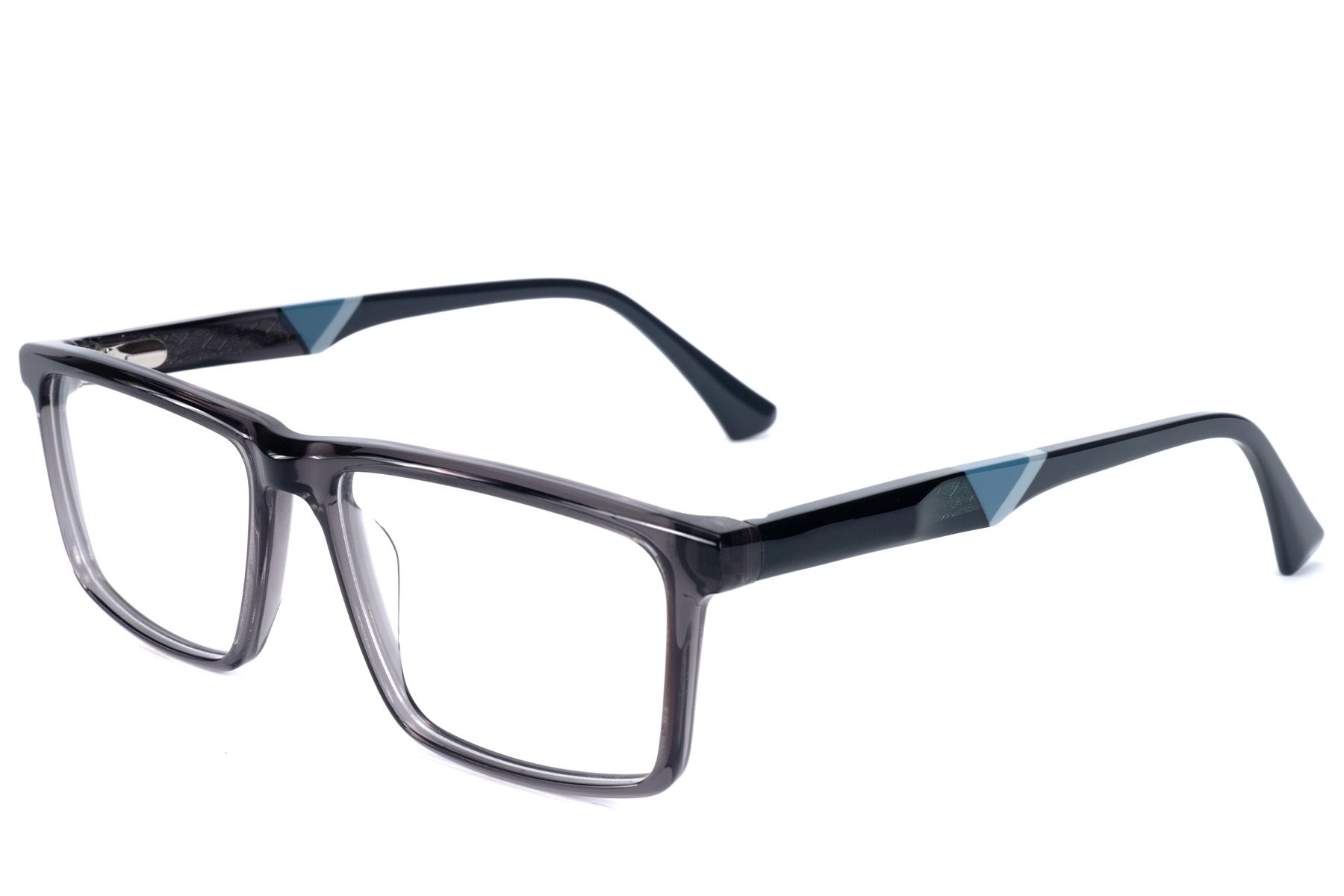 Vasos rectangulares de acetato gris #BS2607-0989