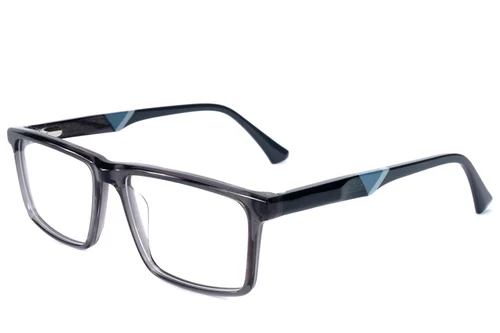 Lunettes rectangulaires en acétate gris #BS2607-0989