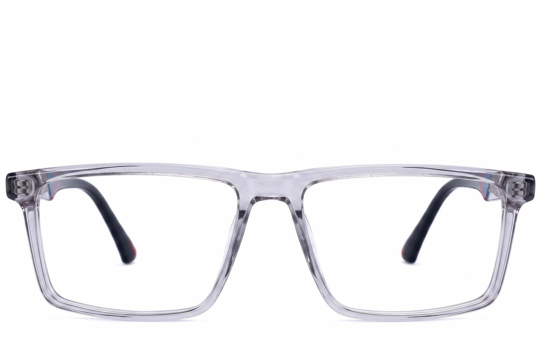 Rectangular Transparent Acetate Glasses #BS2607-0990