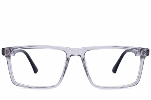 Verres rectangulaires en acétate transparent #BS2607-0990