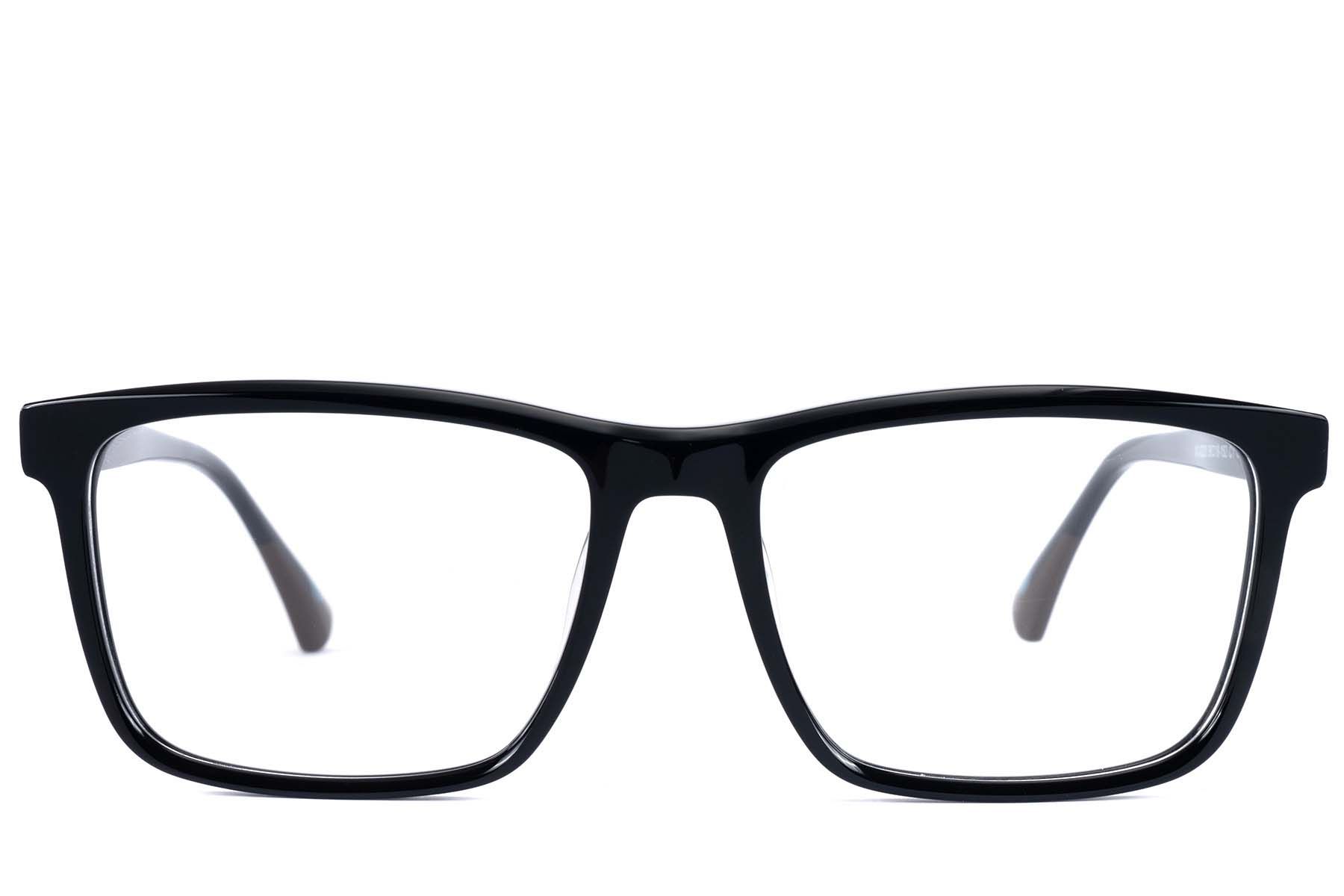 Bicchieri rettangolari in acetato nero #BS2607-0991