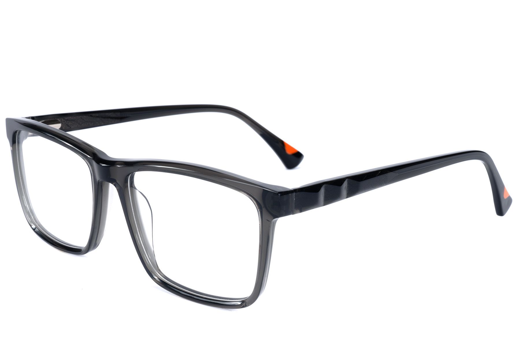 Bicchieri rettangolari in acetato grigio #BS2607-0992