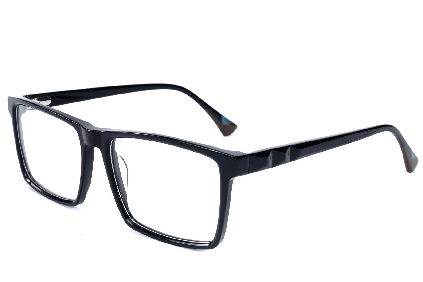Bicchieri rettangolari in acetato nero #BS2607-0996