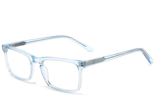 Rectangular Blue Acetate Glasses #BS2607-1005