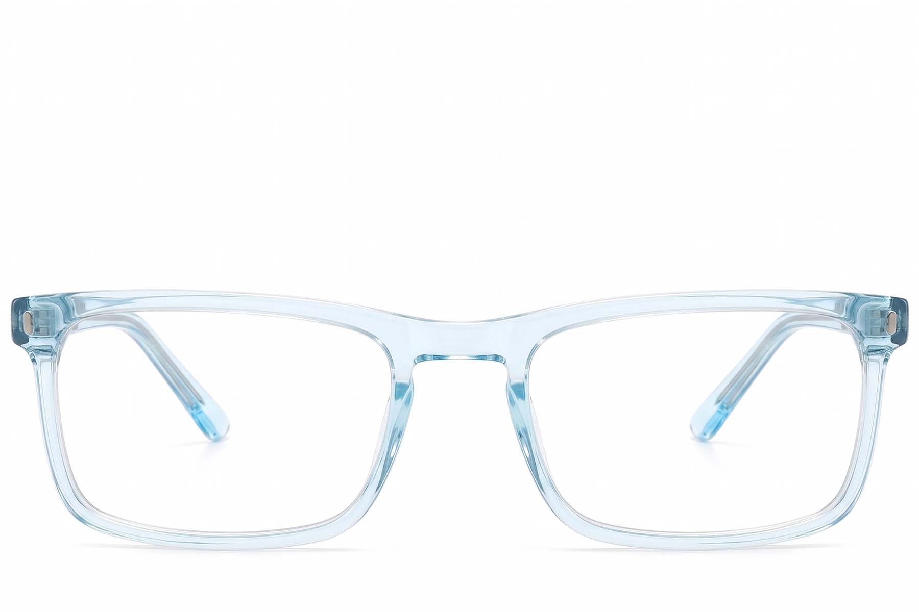 Rectangular Blue Acetate Glasses #BS2607-1005