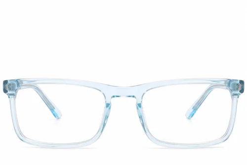 Rectangular Blue Acetate Glasses #BS2607-1005