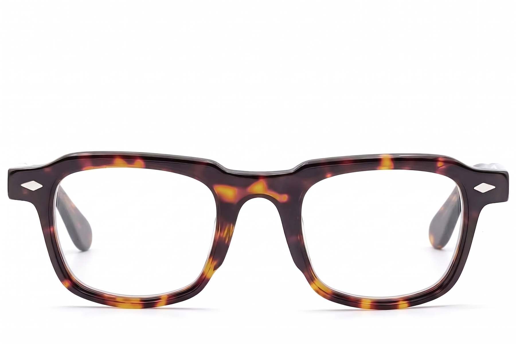 Gafas rectangulares de acetato con efecto carey #BS2607-1007
