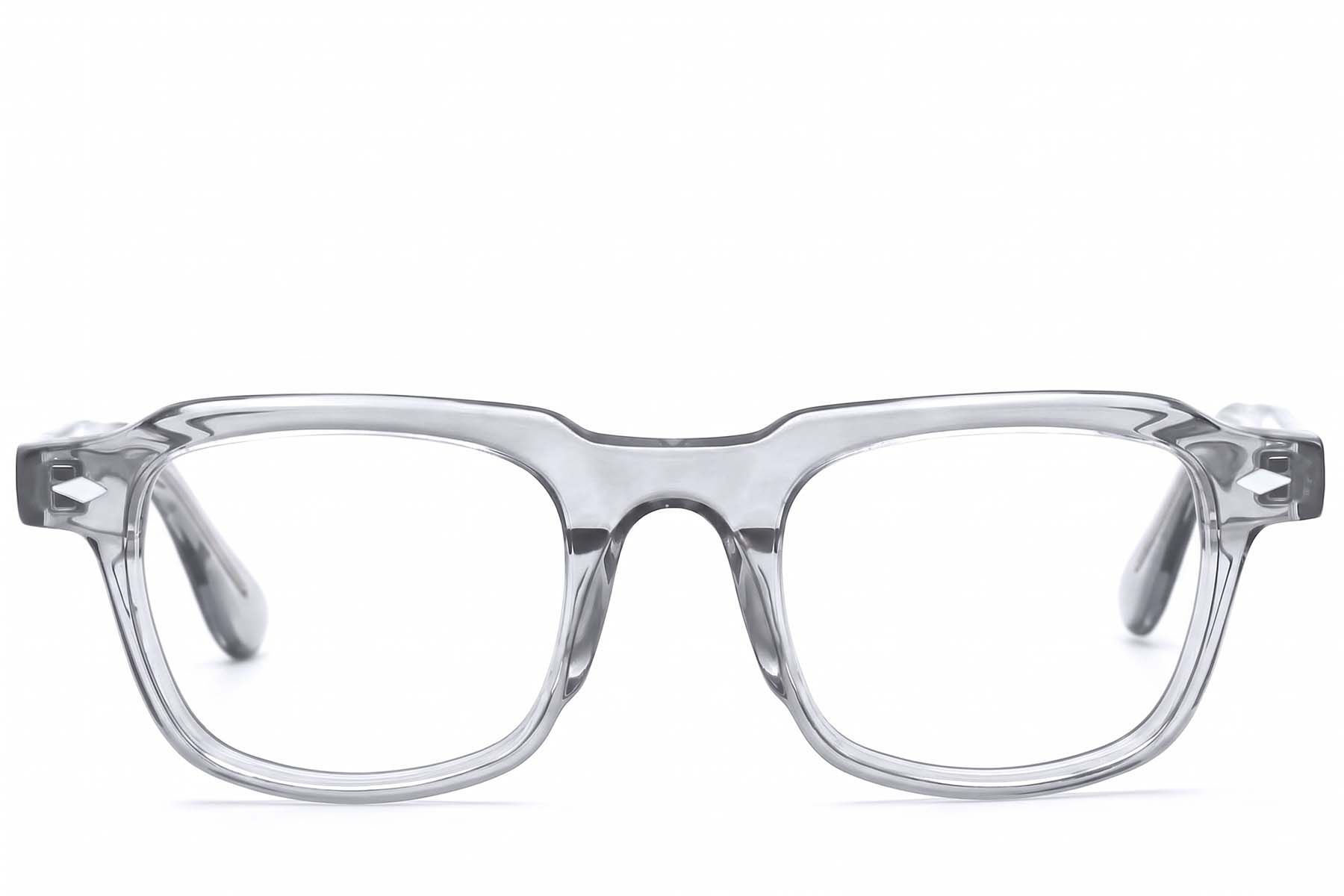 Vasos rectangulares de acetato gris #BS2607-1009