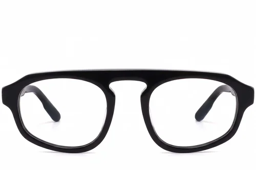 Lunettes aviateur en acétate noir #BS2607-1013