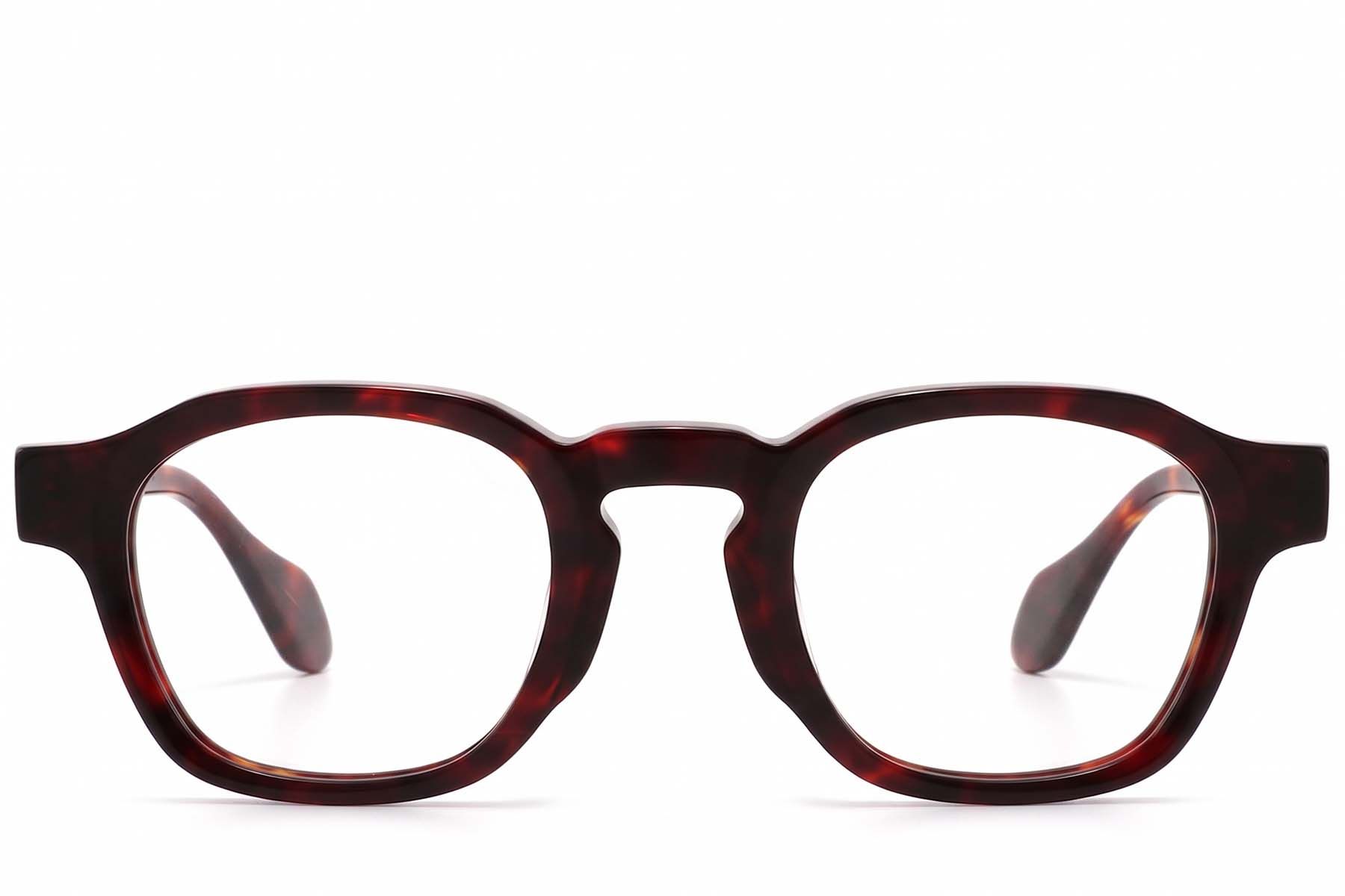 Vasos rectangulares de acetato rojo #BS2607-1027