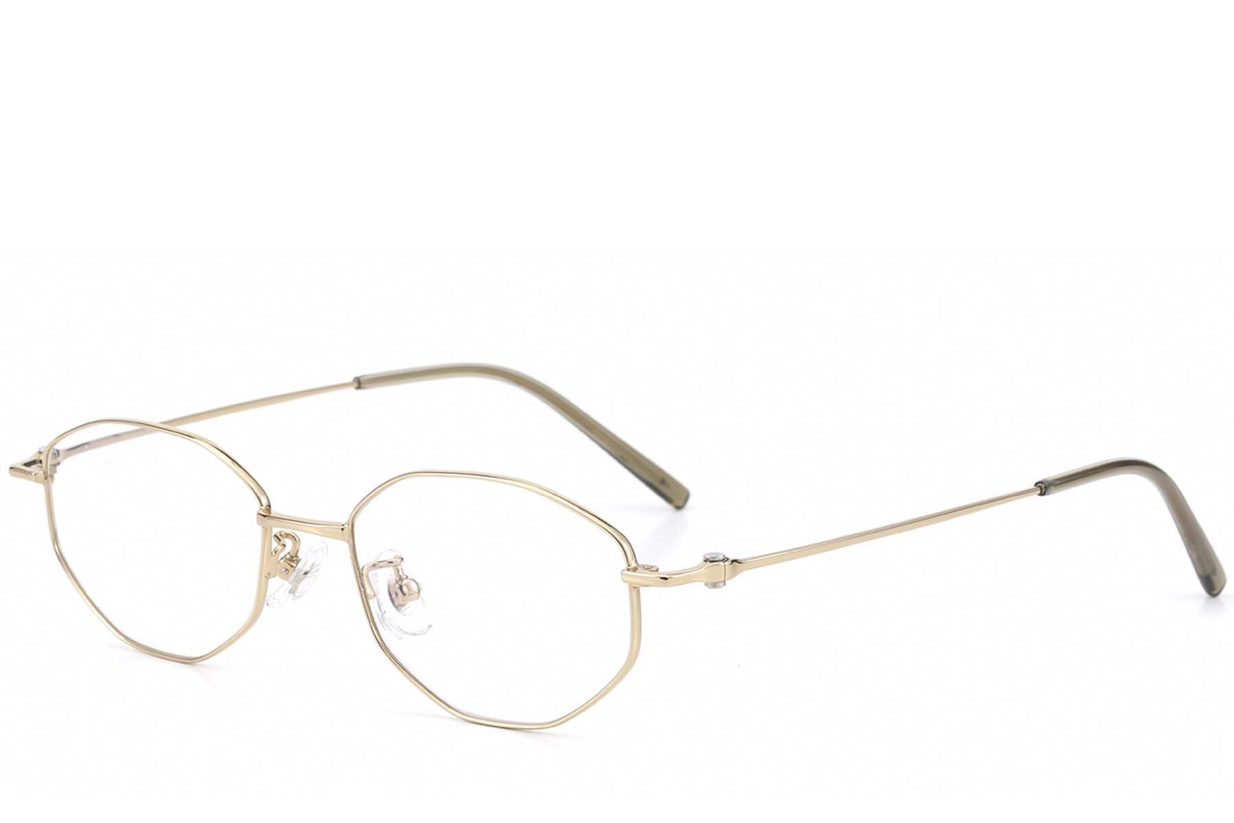 Geometric Golden Titanium Glasses #BS423-0268