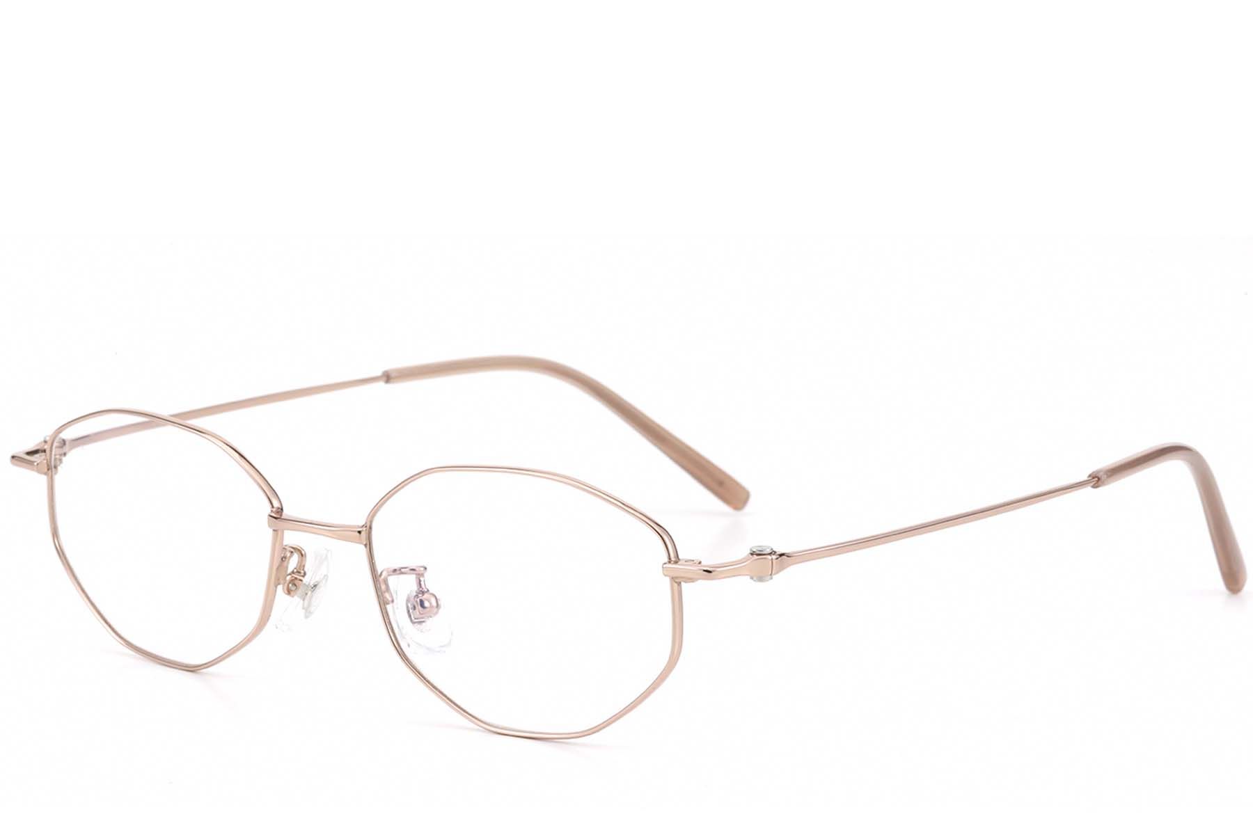 Geometric Pink Titanium Glasses #BS423-0269
