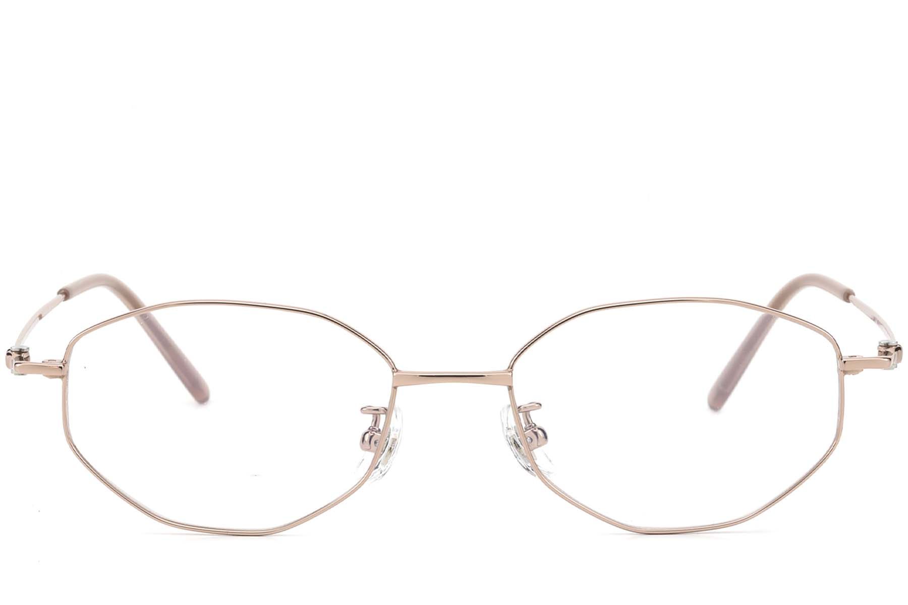 Geometric Pink Titanium Glasses #BS423-0269