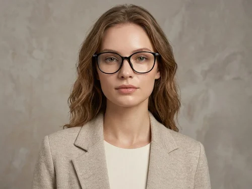 Lunettes ovales noires TR90 #BS423-0272