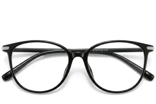 Lunettes ovales noires TR90 #BS423-0272