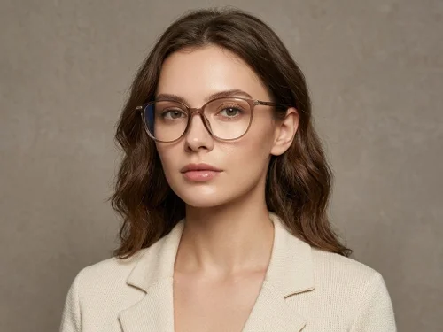 Lunettes ovales marron TR90 #BS423-0274