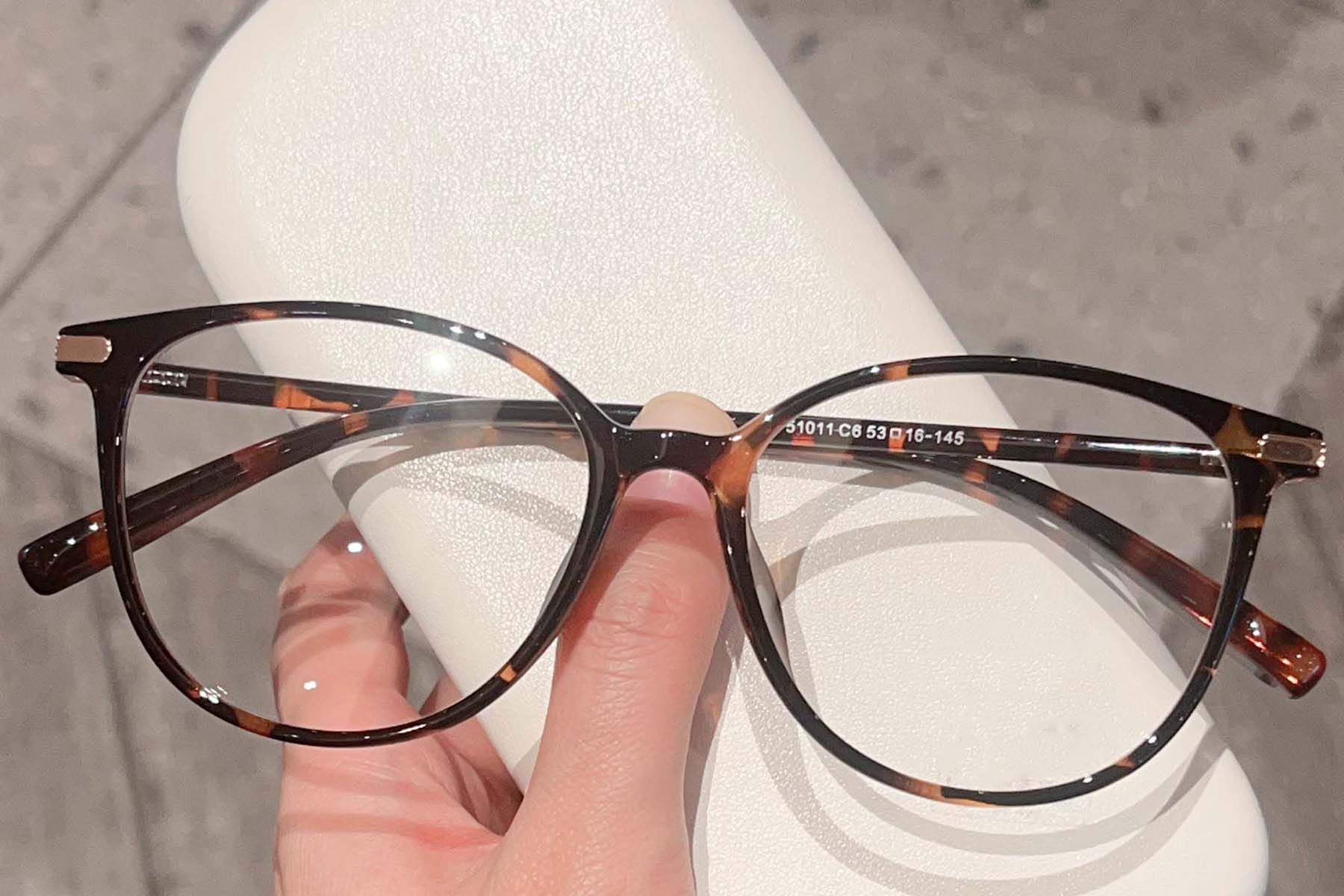 Oval Tortoiseshell TR90 Glasses #BS423-0276