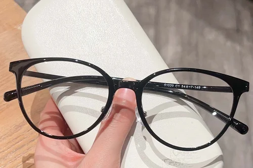 Lunettes ovales noires TR90 #BS423-0278